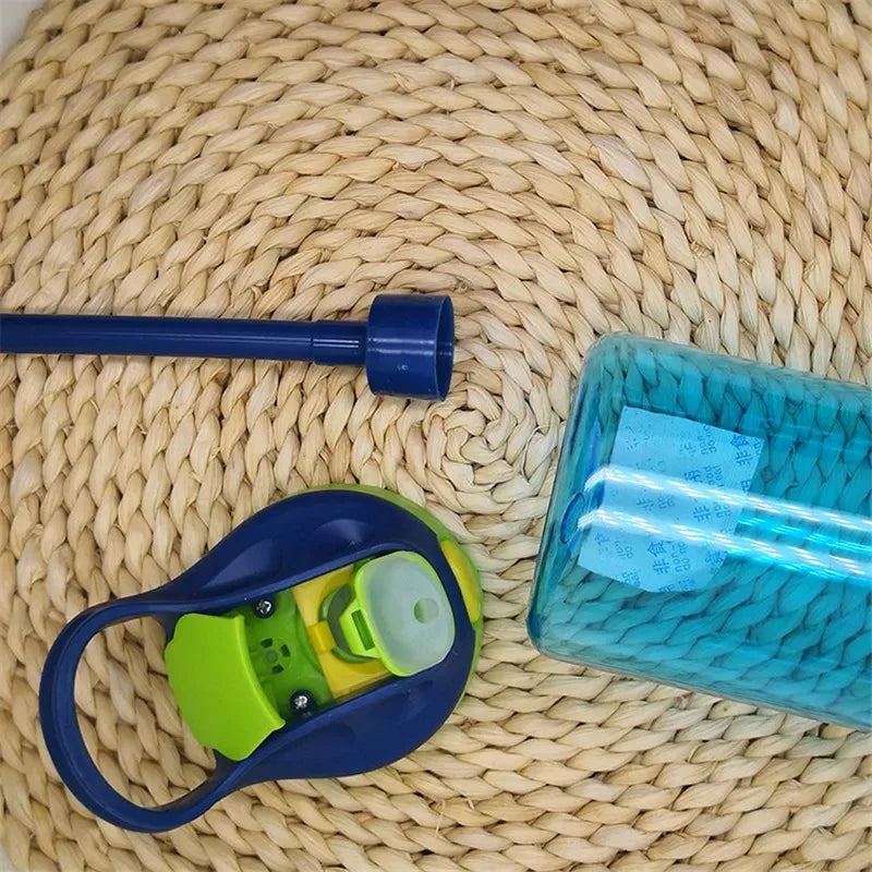480 ml Baby-Fütterungsbecher, auslaufsichere Wasserflasche mit Strohhalm, tragbar, für Reisen, Fitnessstudio, Camping, Flasche, Safttrinkflasche für Kinder