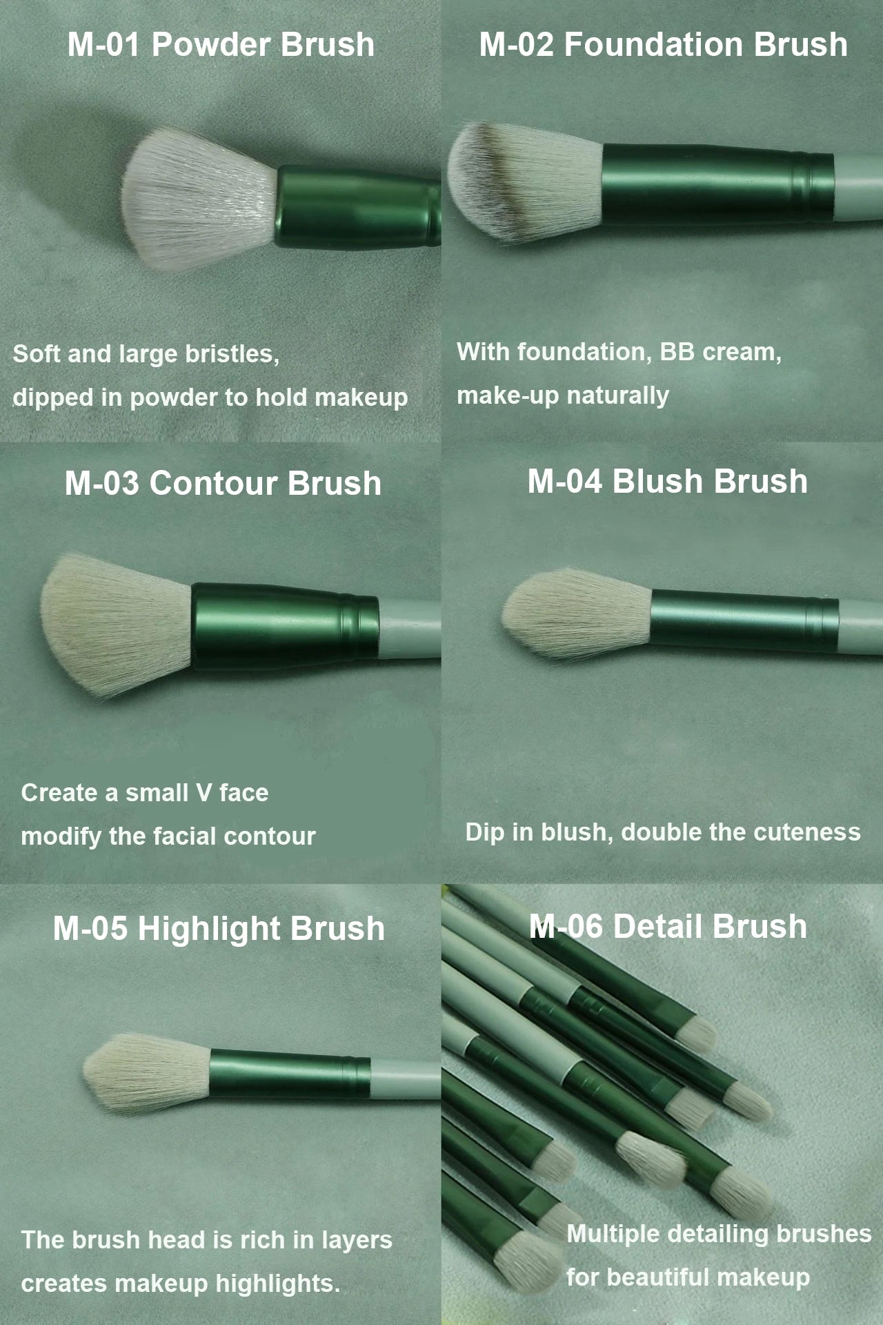 13-teiliges Make-up-Pinsel-Set für Lidschatten, Foundation, Damen, Kosmetikpinsel, Lidschatten, Rouge, Schönheit, weiche Make-up-Werkzeugtasche