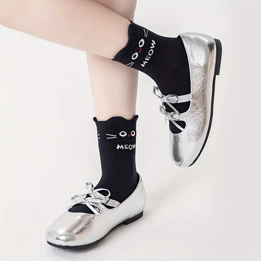Kids Cat Socks 5-Pack
