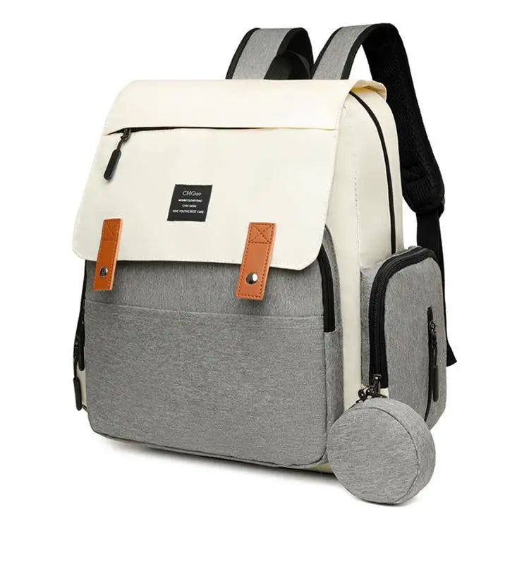 Multifunktionale Mumientasche, große Kapazität, neue Mutter- und Babytasche, tragbarer Anhänger-Rucksack für Mutter zum Ausgehen für Frauen