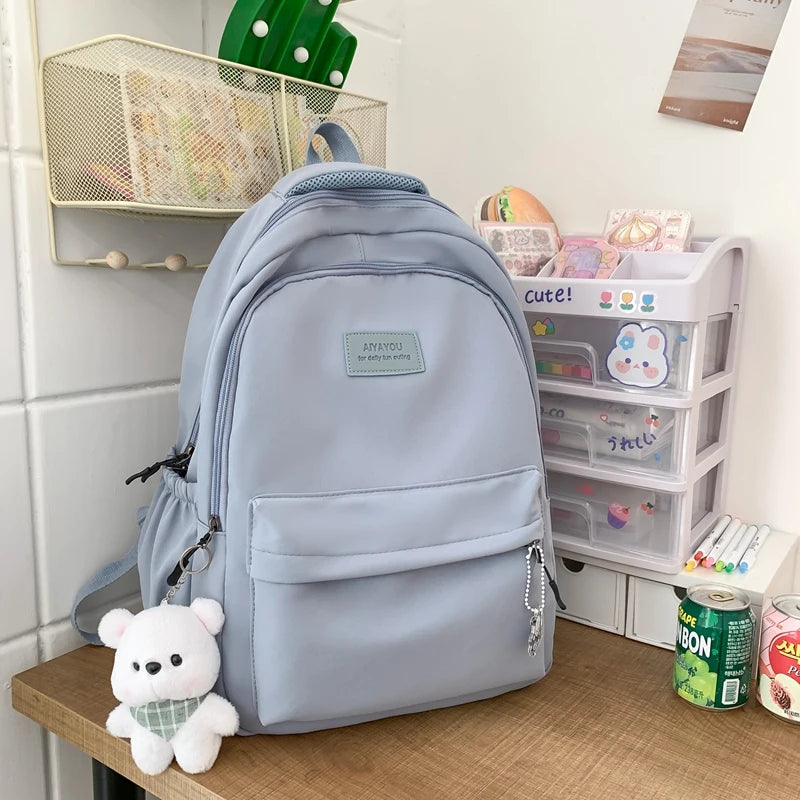 Trendy Waterproof School Backpack