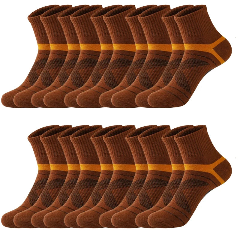 3/5/10/20 Paar Lot Herrensocken Schwarze Sportsocken Casual Run Herbst Winter Hochwertige atmungsaktive Herrensocken