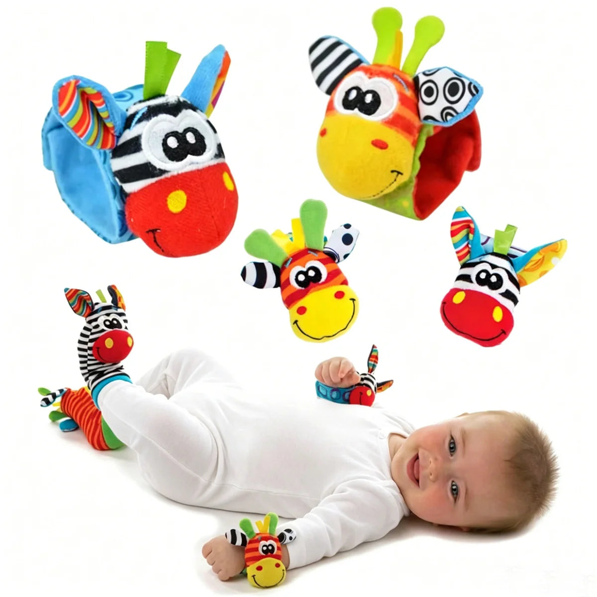 Baby Kleinkind Handgelenk Rassel Socken Spielzeug 0-12 Monate Mädchen Junge lernen Spielzeug frühe pädagogische Entwicklung niedlichen Kleinkinder sensorische Geschenke
