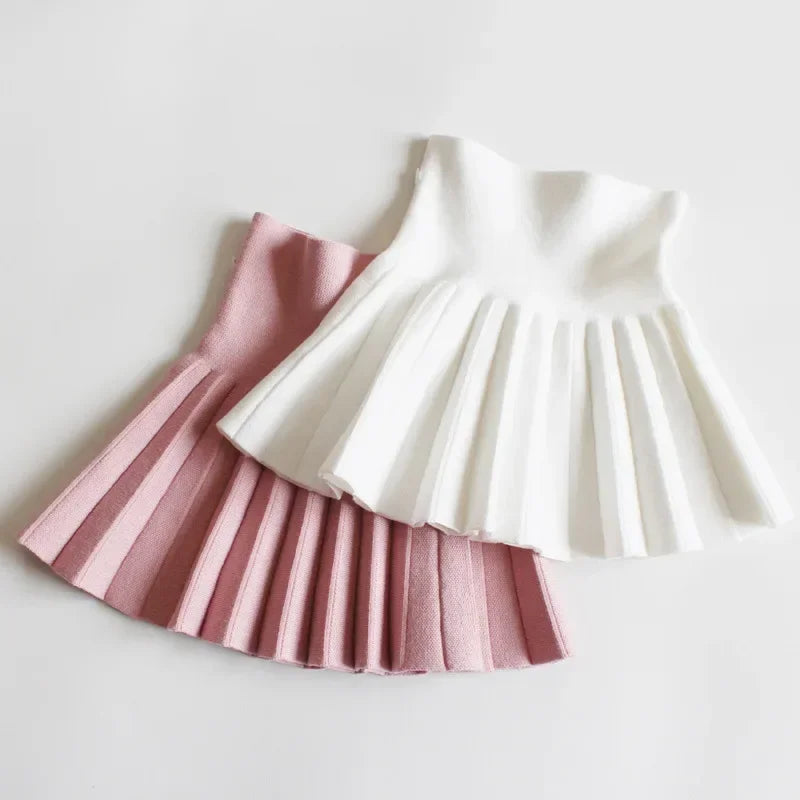 Kids Knit Tutu Pleated Skirt
