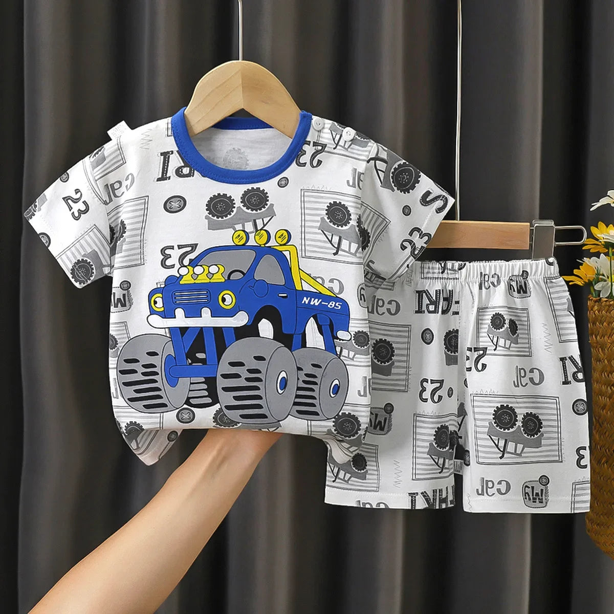 2PCS kinder Sets mutter Kinder Kleidung Jungen Mädchen T-shirt Shorts Sommer Baumwolle kurzarm Baby Kinder Kleidung Kleinkind anzug
