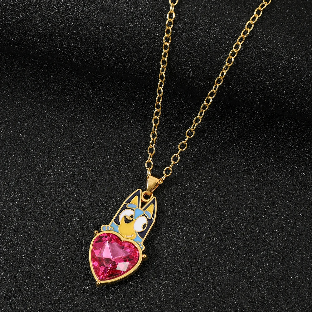 Kristall-Strass-Hundehalskette in Goldfarbe, Modisches Einfaches Kreatives Europäisch-Amerikanisches High-End-Accessoire, Geschenk für Mädchen