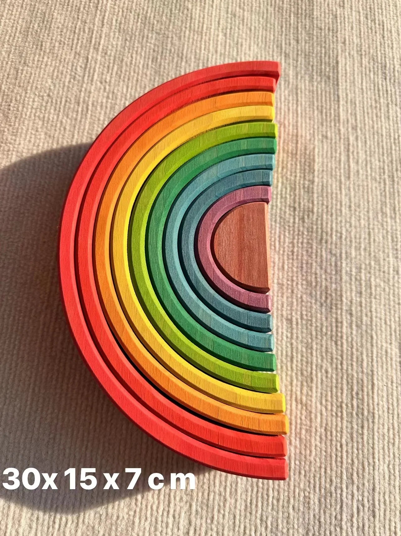 Regenbogen-Holzstapelblöcke