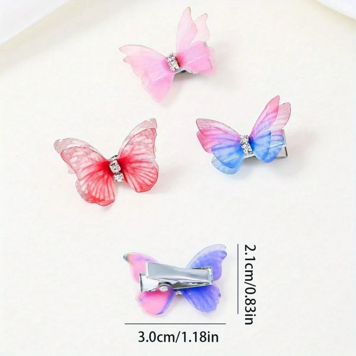 Butterfly Hair Clip Set