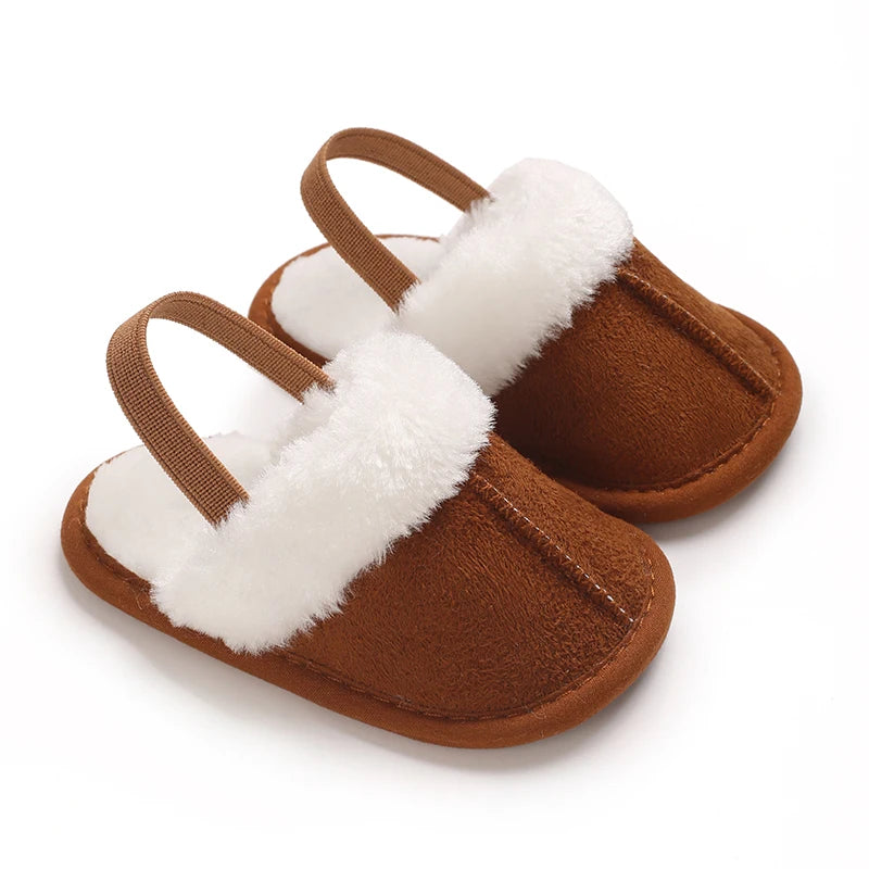 Beliebte Wanderschuhe für Herbst und Winter, Babyschuhe, 0–1 Jahre alt, warme Schuhe, Baumwollschuhe, lässige Babyschuhe mit weicher Sohle und Plüsch