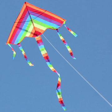 Easy fly bunte Regenbogen drachen Outdoor-Spaß Sport Strand Kinder Kinder buitenspeelgoed cometas de viento Outdoor-Spielzeug Drachen