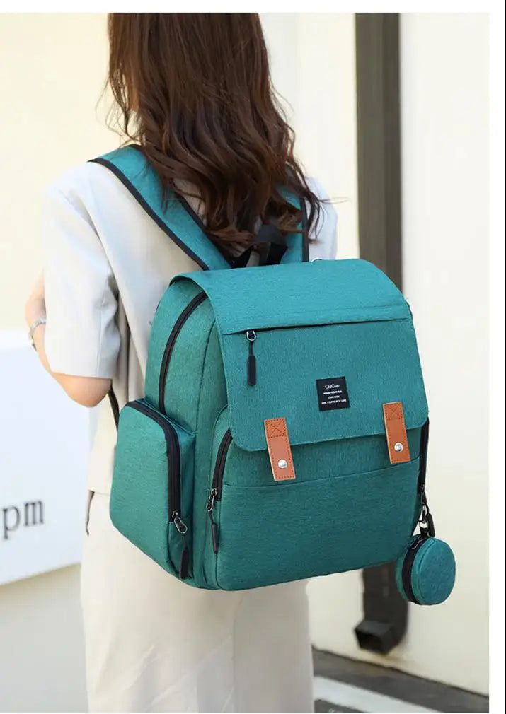 Multifunktionale Mumientasche, große Kapazität, neue Mutter- und Babytasche, tragbarer Anhänger-Rucksack für Mutter zum Ausgehen für Frauen