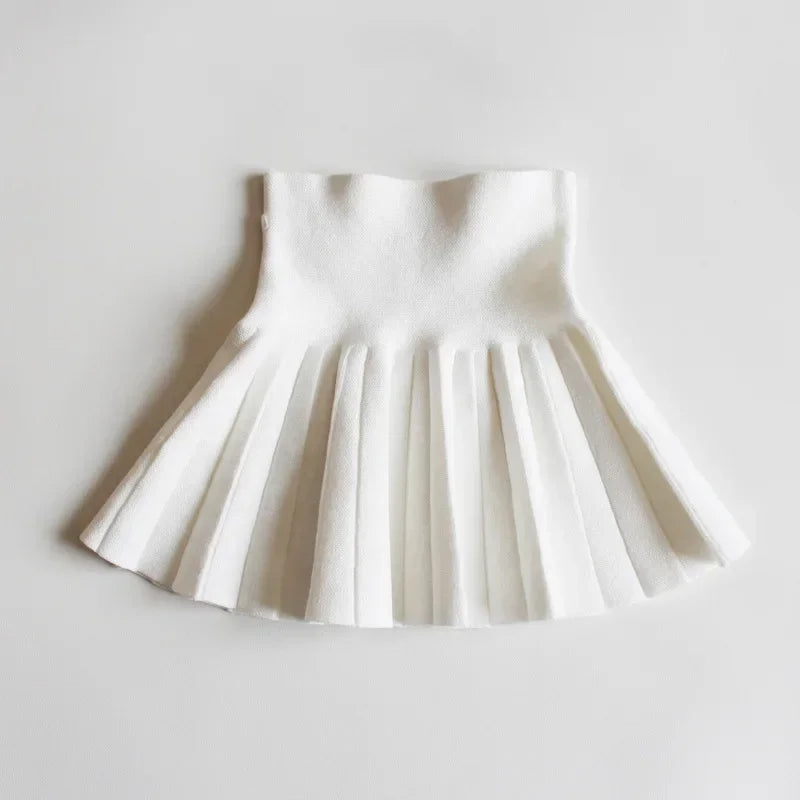 Kids Knit Tutu Pleated Skirt