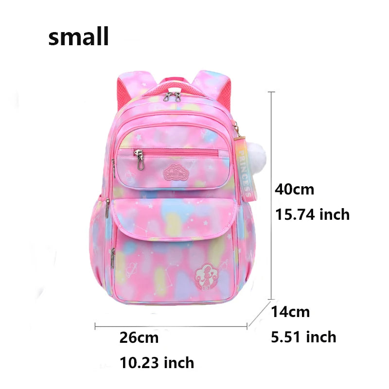 Girls Waterproof School Backpack