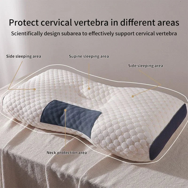 1PC Almohada Neck Kissen Helfen Schlaf Schützen Den Hals Zervikale Orthopädische Sojabohnen Faser Massage Haushalt SPA Kissen Zum Schlafen