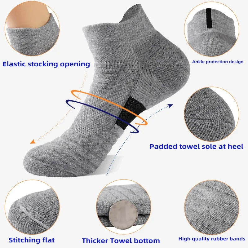 1/3 Pairs Anti-slip Fußball Socken Männer Baumwolle Socke Kurze Lange Röhre Fußball Basketball Sport Socken Atmungsaktive Deodorous socke 39-45