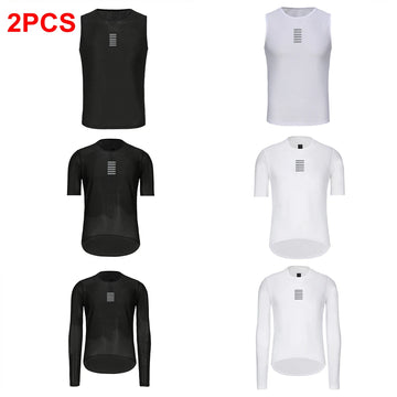Rsantce 2024 Radfahren Basisschicht Langarm Fahrrad Sport Bike Shirt Unterwäsche Rennrad Jersey Shirt Unterhemd