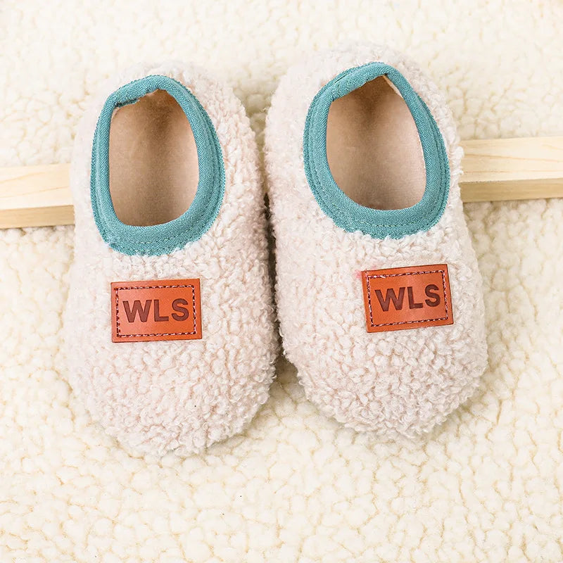 Herbst Winter Baby Hausschuhe Kleinkind Plüsch Boden Socke Schuhe Junge Mädchen Kinder Weiche Anti-slip Wanderschuhe Indoor Hause kinder Schuhe