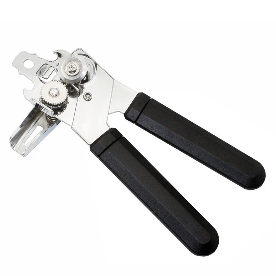 Edelstahl Multifunktionaler Professioneller Dosenöffner Manueller Dosenöffner für Craft-Bier Griff-Dosenöffner Flaschenöffner Küchenzubehör