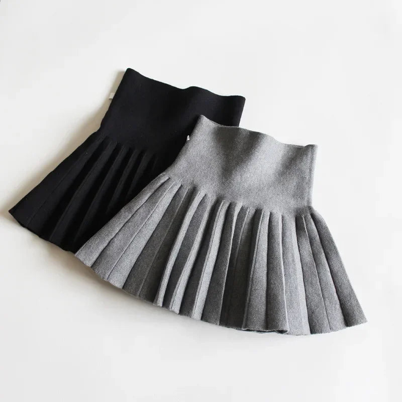 Kids Knit Tutu Pleated Skirt