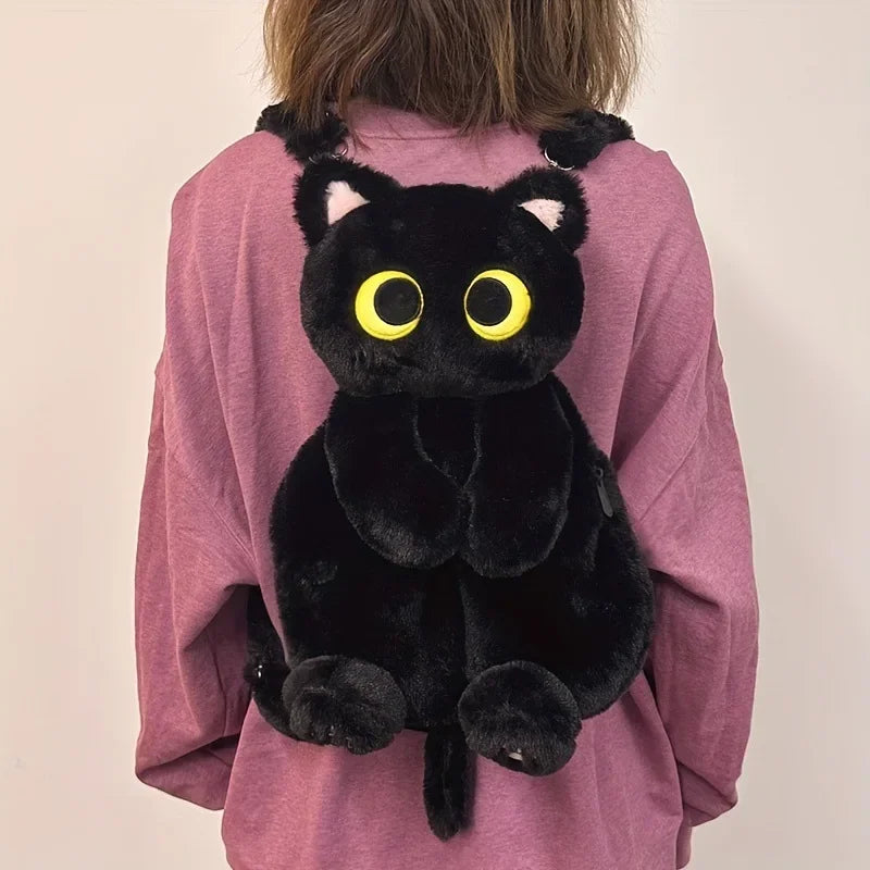 Plush Cat Shoulder Backpack