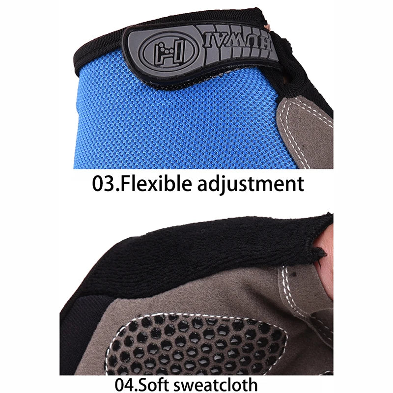 Männer Radfahren Fahrrad Handschuhe Halbe Finger Gym Handschuhe Frauen Handschuh Atmungsaktive Anti-slip Handschuh Fitness Sport Training Handschuhe