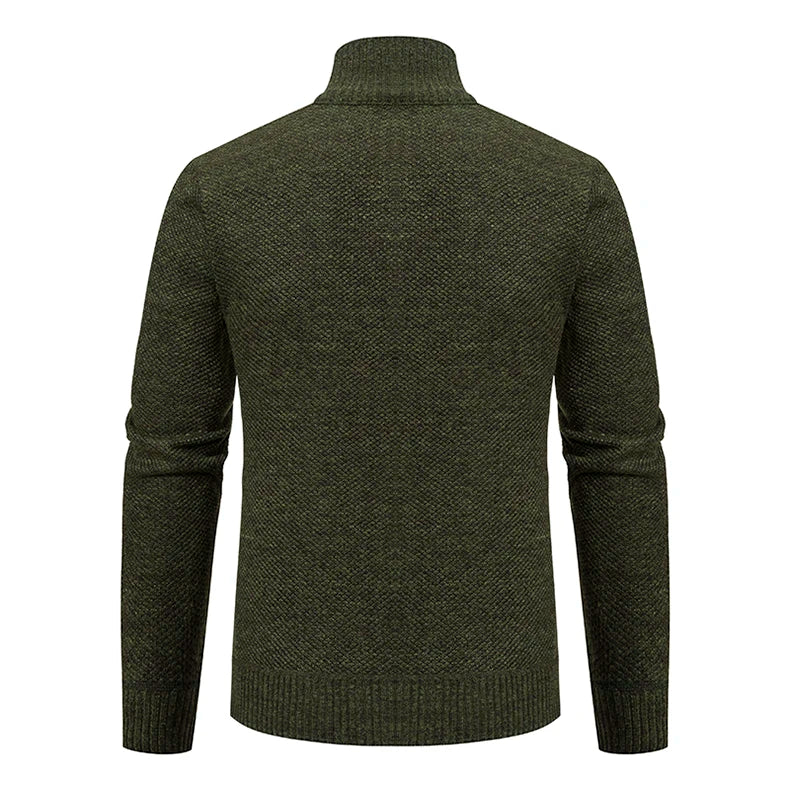 Herbst Und Winter New Jersey männer Casual Sport Mantel Einfarbig Stehkragen Wullover Greifen Fleece Warm Zipper Strickjacke