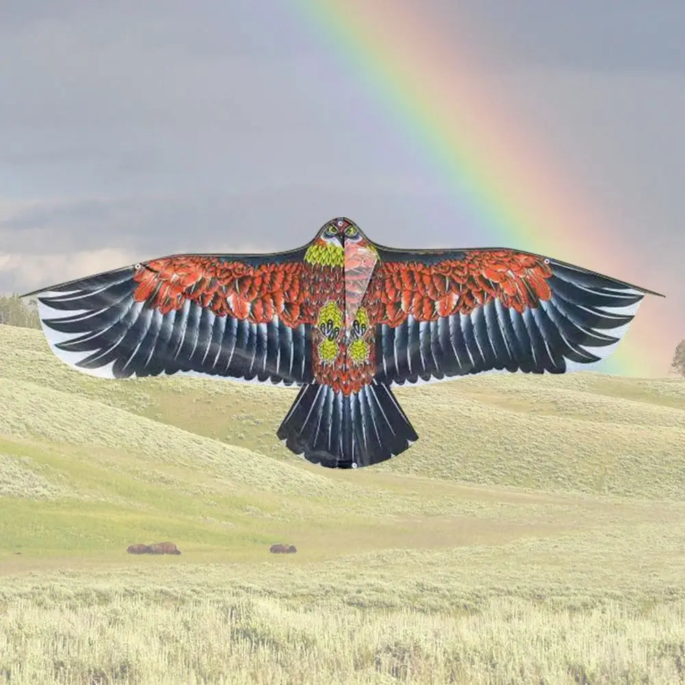 1,1 m Adler Drachen mit 30 Meter Drachen Linie großen Adler fliegen Vogel Drachen Kinder Geschenk Familien reisen Garten Outdoor Sport DIY Spielzeug