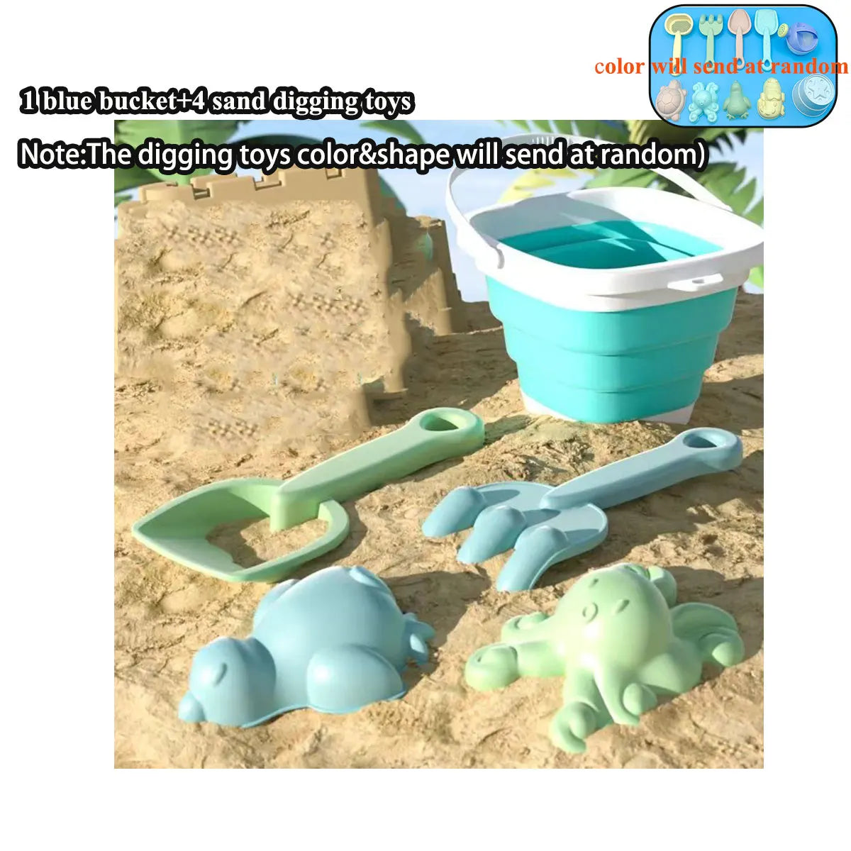 11/5/1 PCS Strand Sand Spielen Wasser Set Klapp Eimer Sommer Spielzeug für Kinder Kinder Outdoor Spiel sandkasten Zubehör Farbe Zufällig