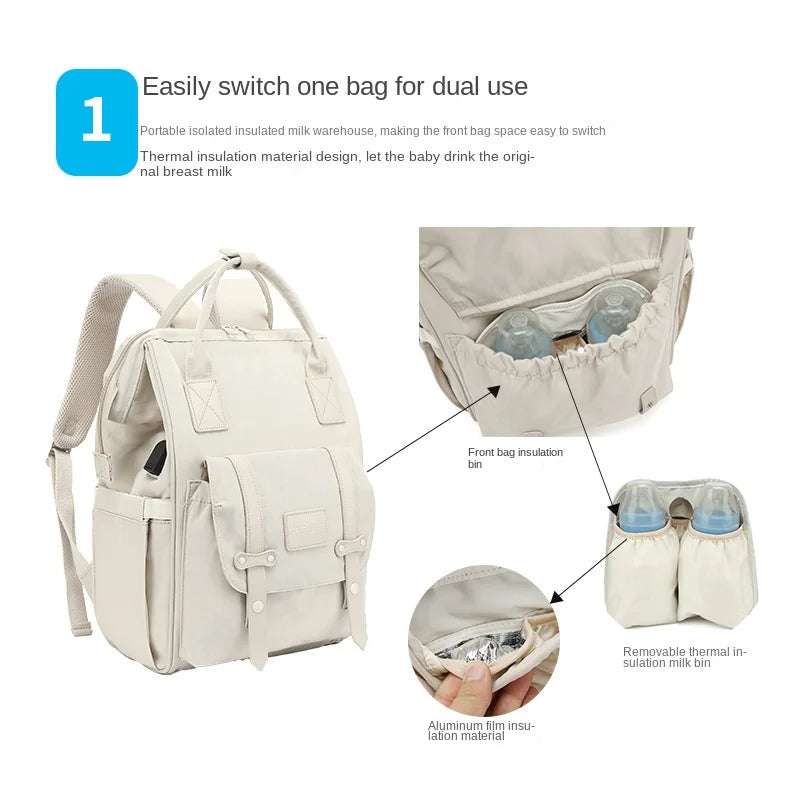 Baby Windel Taschen Mama Rucksack Mutterschaft Tasche für Baby Große Kapazität Mama Tasche Wasserdichte Reise Baby Kinderwagen Tasche Mutter Kinder