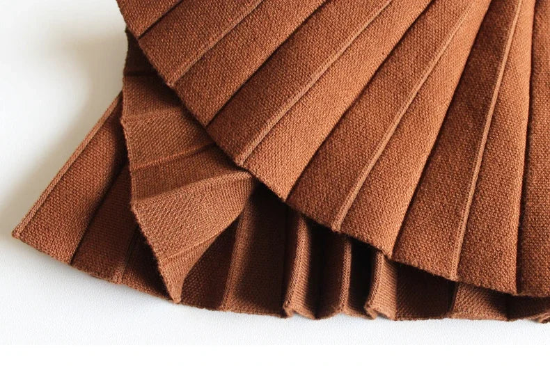 Kids Knit Tutu Pleated Skirt