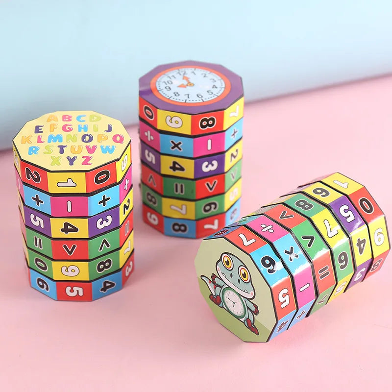 Montessori Magischer Zylinder Mathematik Zahlen Würfel Arithmetik Spielzeug Kinder Mathematik Zählen Spiel Puzzle für Kinder Bildung Lernen