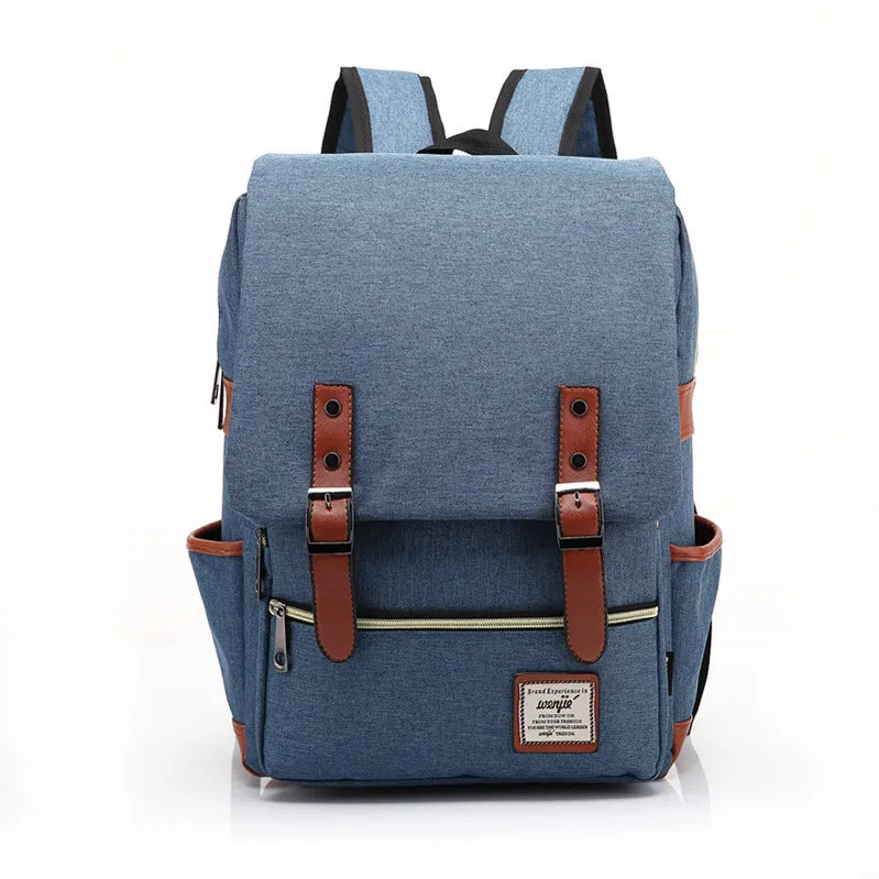 Teens Vintage Canvas Laptop Backpack