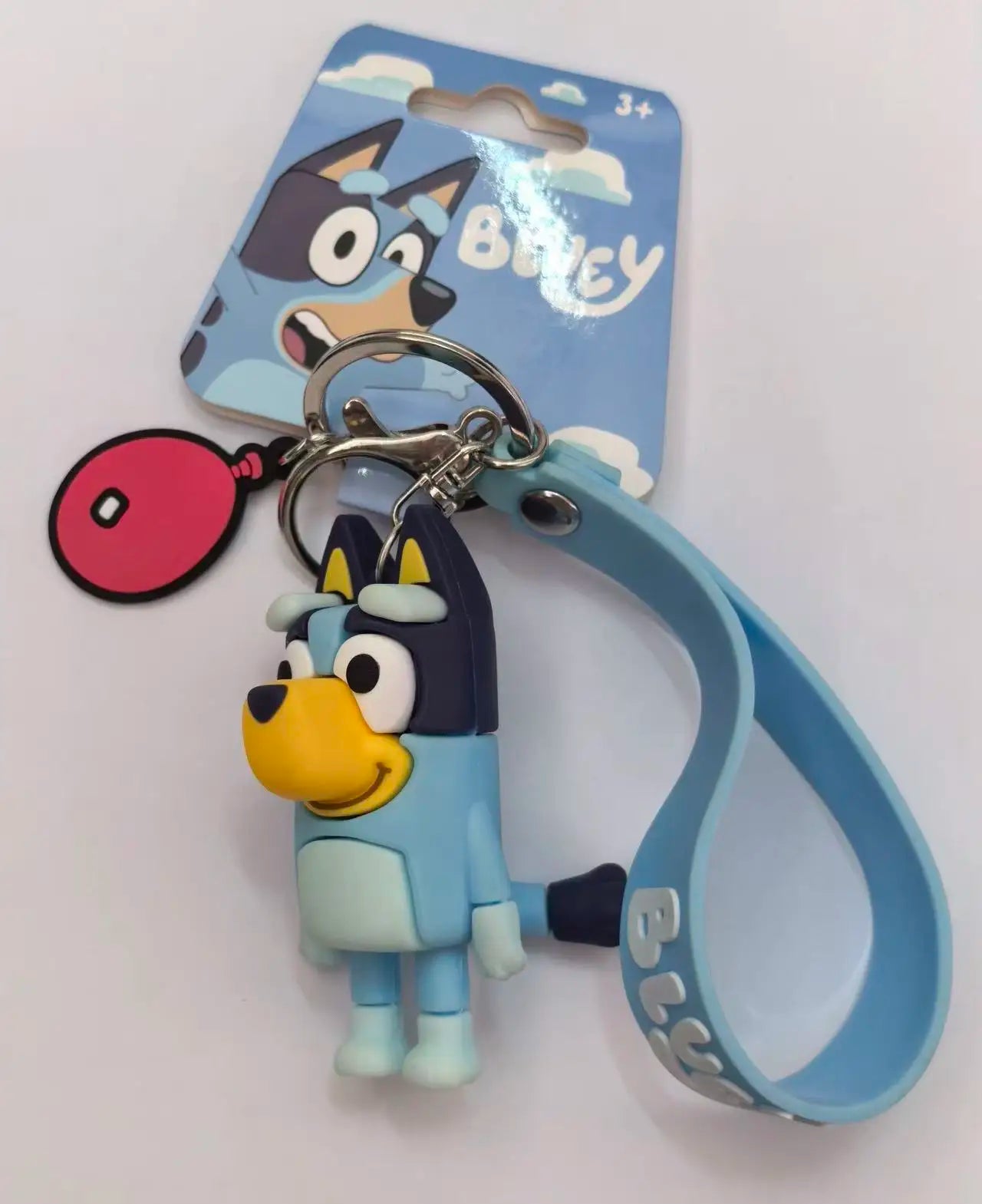 Original Bluey Bingo Christine Heeler Anime-Zubehör Niedlicher Silikon-Modell-Schlüsselanhänger Kawaii Geschenk