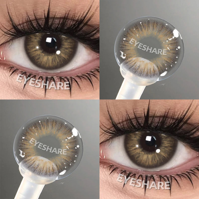 EYESHARE Beliebte farbige Kontaktlinse für Augen, schwarze Linse, Augenmode, braune Schönheit, farbige Schüler, graues Kontakt-blaues Augen-Make-up