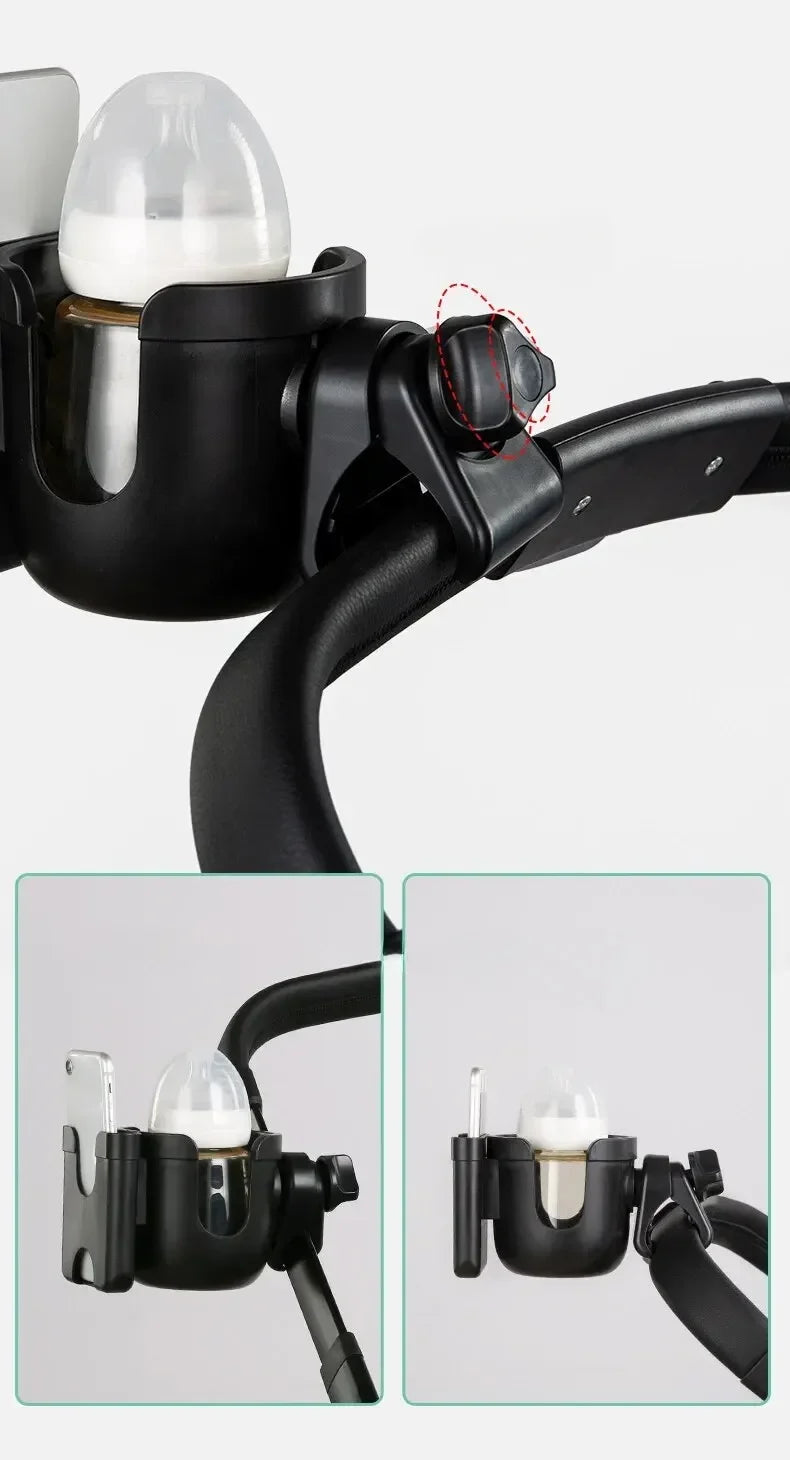 Baby Kinderwagen Wasser Tasse Flasche Halter Baby Kinderwagen Zubehör Multifunktionale Baby Kinderwagen Tasse Halter 2-in-1 Telefon halter