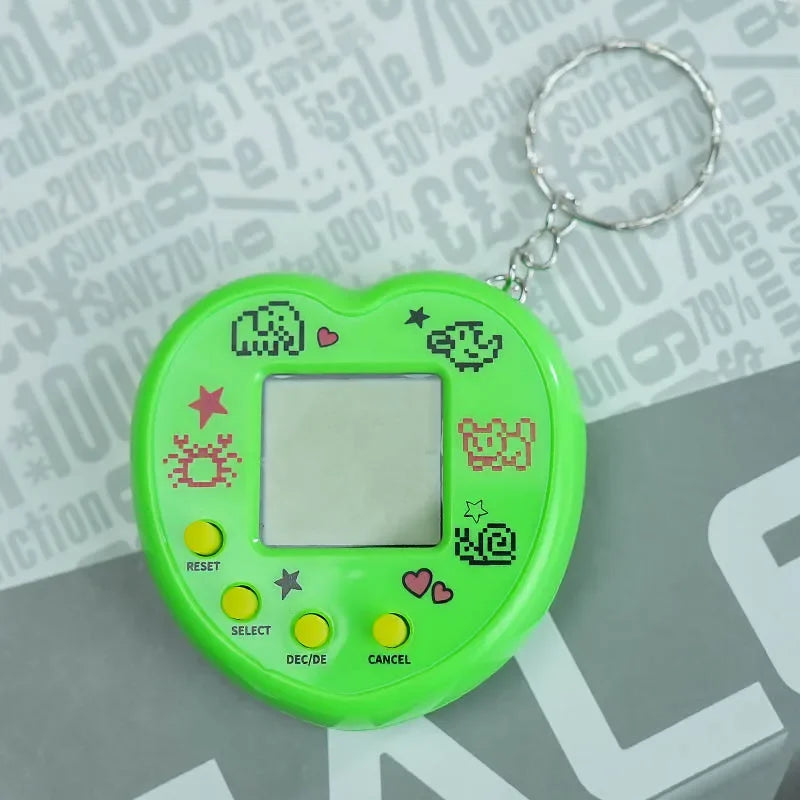 Elektronisches Tamagotchi-Spielzeug als Schlüsselanhänger in Russisch, Original, Deutsch, Spanisch, Polnisch – Elektronische Tiere für Kinder, Spielzeug für Jungen, Pixel-Anhänger