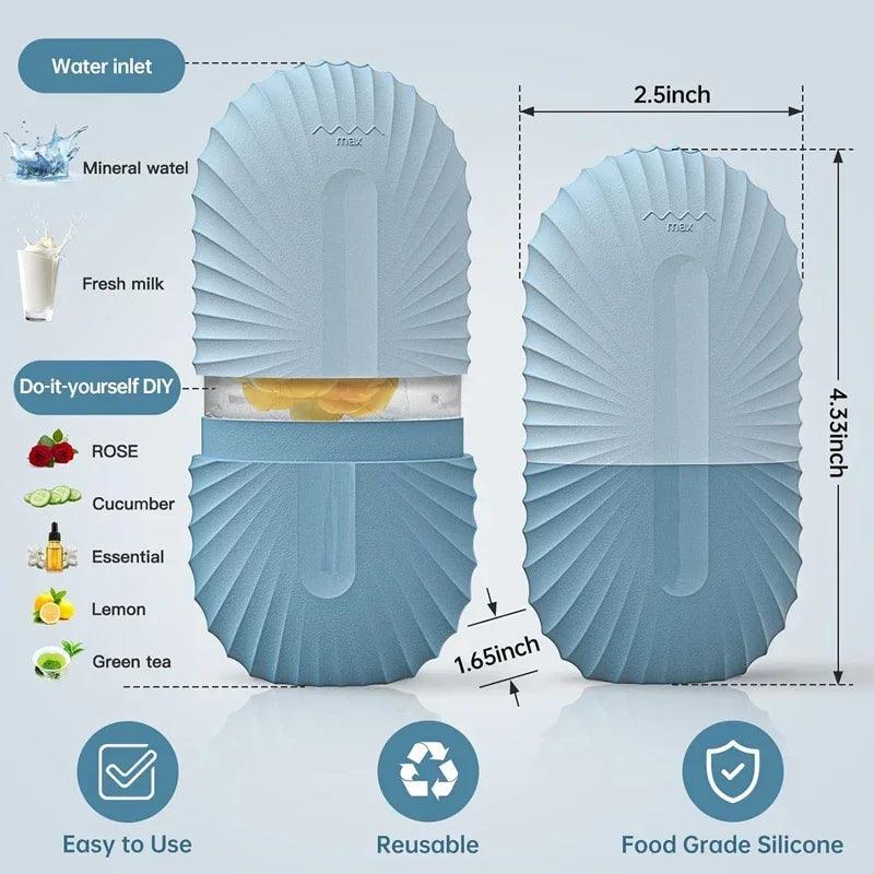 Eis Gesicht Roller Eiswürfel Schönheit Massage Silikon Eis Form Für Augen Schwellungen Eis Gesichts Roller Schrumpfen Poren