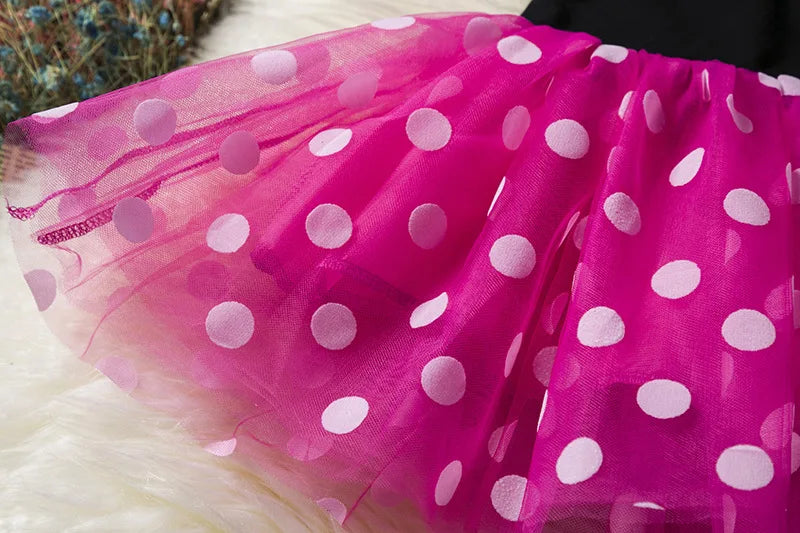 Mickey Minnie Mouse Baby Mädchen Cosplay Kostüm Kinder Fancy Polka Dot Kleid Prinzessin Kleid Kinder Geburtstag Party Kleidung Geschenk