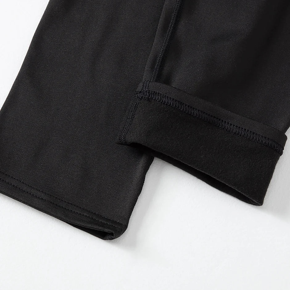 2/4-teiliges Herren-Unterwäscheset für Herbst/Winter, Schwarz, Langarm, für Jugendliche, Fitness, Laufen, Sportshirt, Lässige Stretchhose
