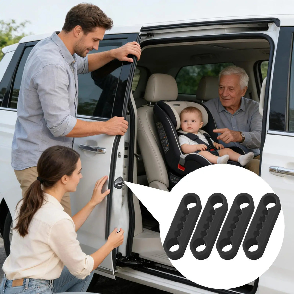 Auto-Türstoßdämpfer-Pads Silikon-Elastische Dämpfer-Polster Auto-Türstoßdämpfer-Kissen für Fahrzeuge Wohnmobile LKW Automobilindustrie