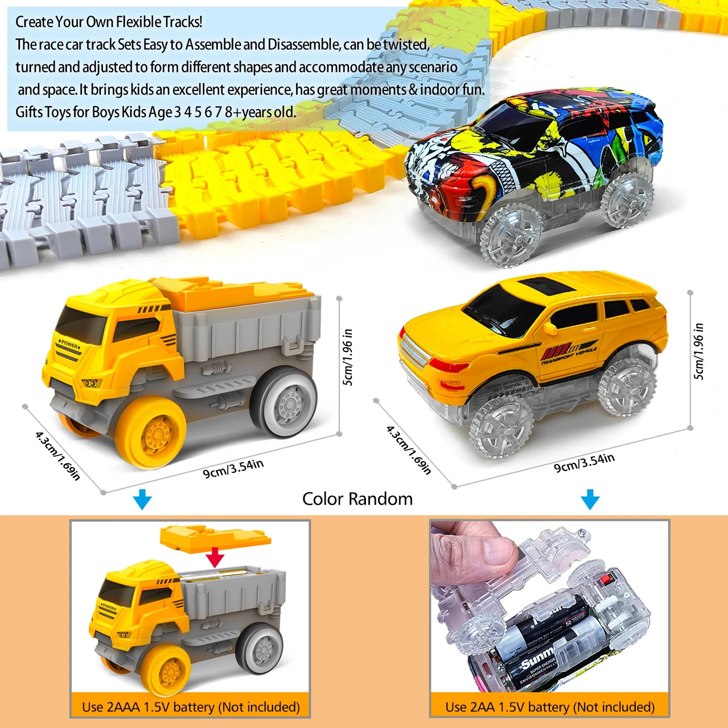 Kinder Elektrische Magische Flexible Track Spielzeug Auto Engineering Auto Kinder Pädagogisches Spielzeug Zug Spielzeug für Kinder Geburtstag Geschenk