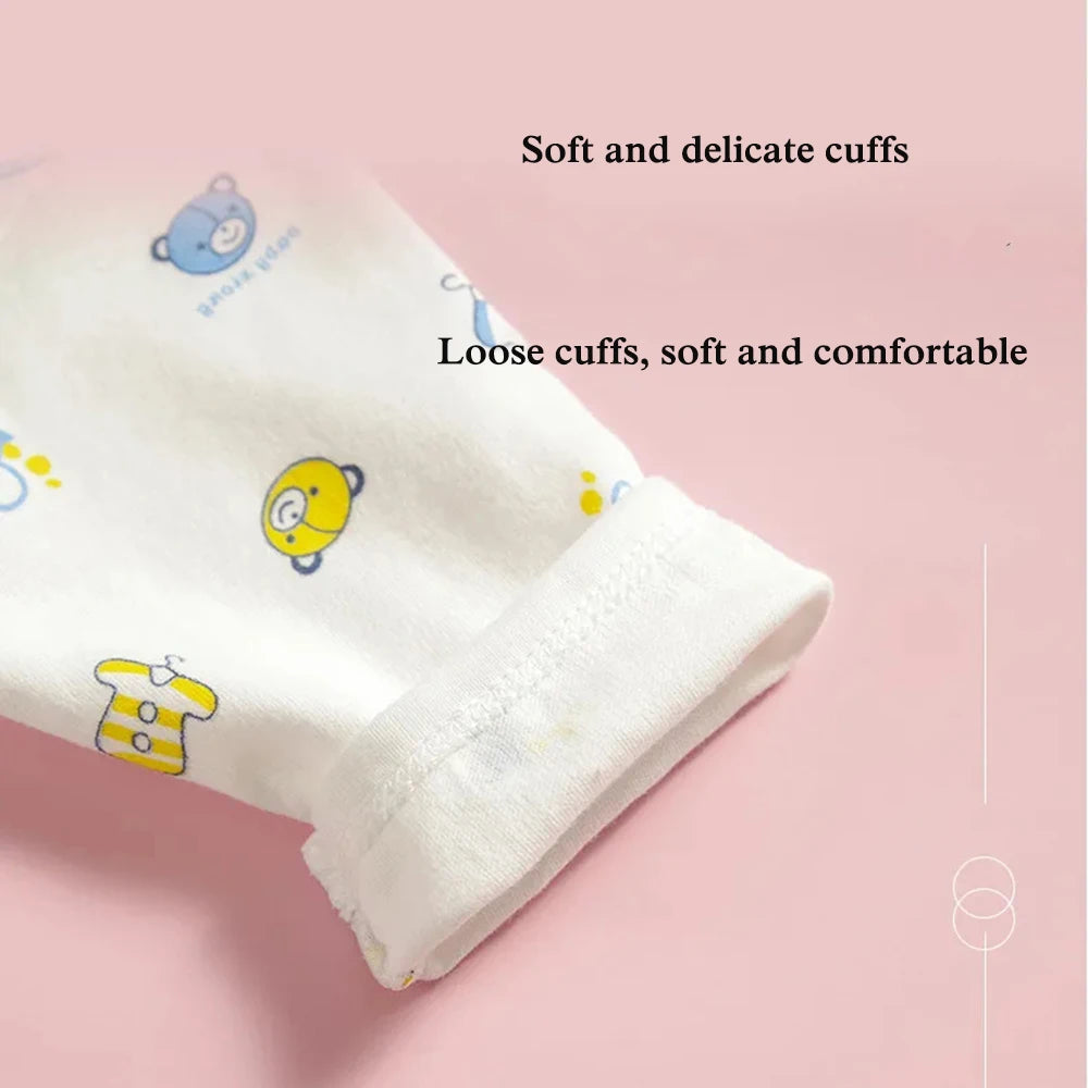 0-3 Monate Baby Kleidung Neugeborenen Cartoon Hause Unterwäsche Baumwolle Taste Baby Kleidung Mädchen Jungen Langarm Top + lange Hosen