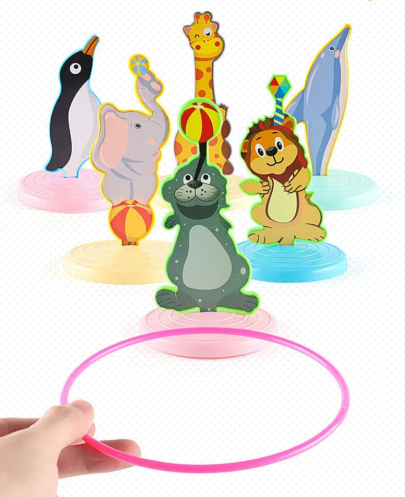 Kinder-Wurfring-Spielring-Stapelspielzeugspaß für Eltern-Kind-Interaktionskreis im Innen- und Außenbereich Früherziehungsgeschenk