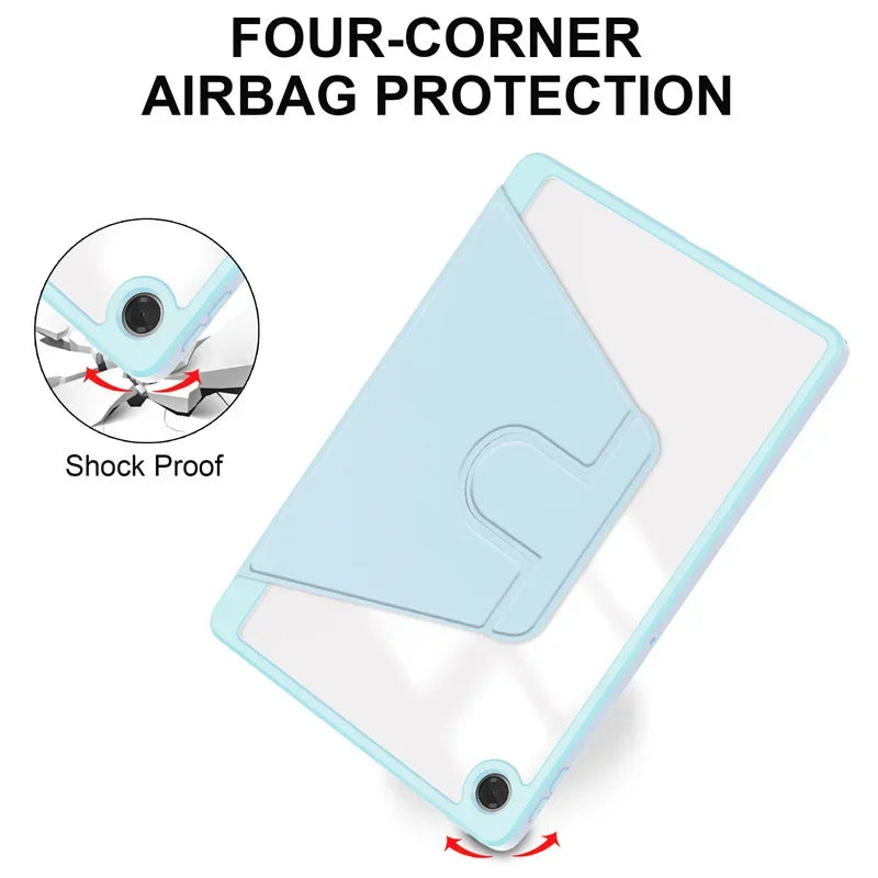 Für Lenovo Tab 10,1 2025 Fall TB311FU Acryl 360 Rotierenden Ständer Tablet Funda Lenovo Tab K10 2nd Gen TB311XU 10,1 zoll shell Kinder
