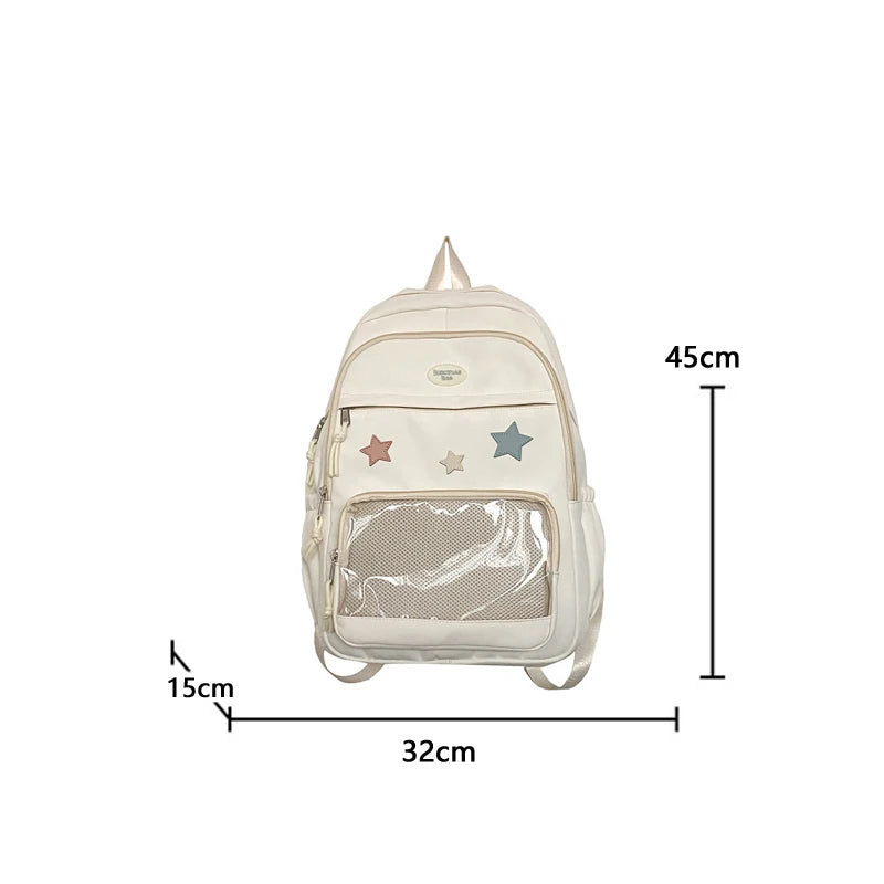 Y2K Star Transparent Backpack