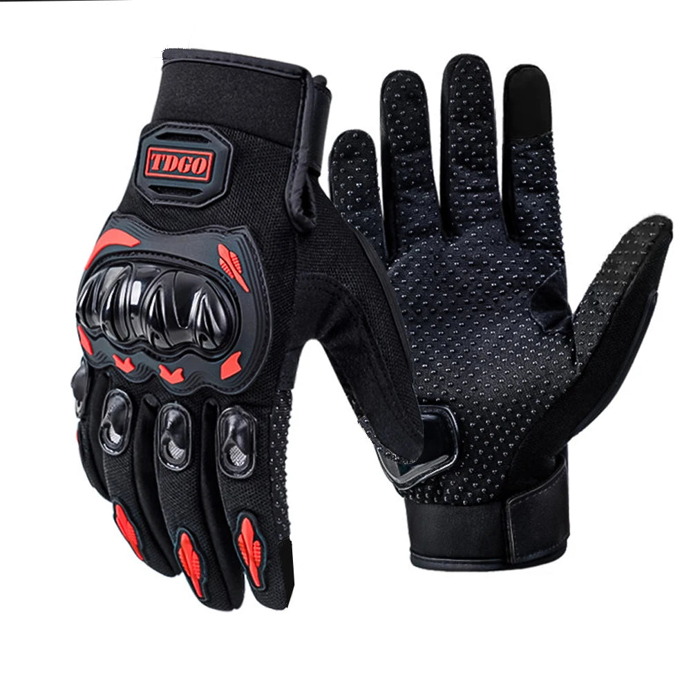 Sommer Motorrad Atmungsaktive Vollfinger Handschuhe Leder Schutzausrüstung Dirt Bike Sport Racing Reithandschuhe