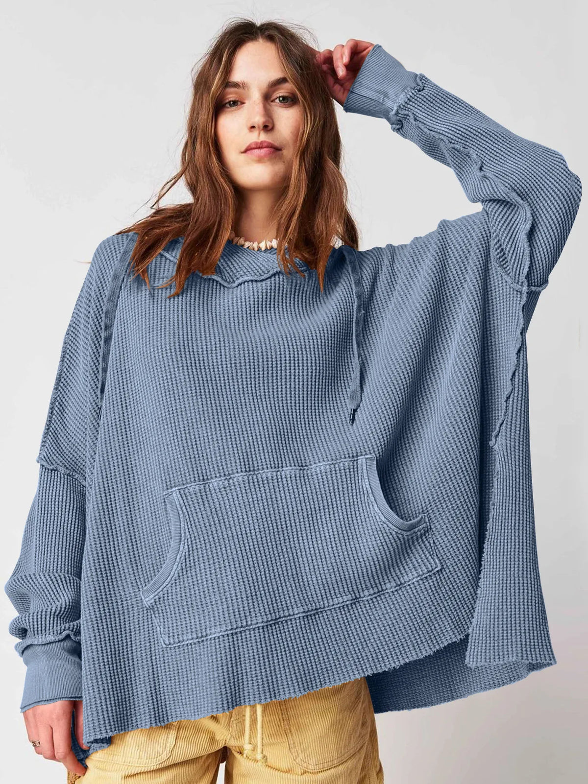 Extra große lose einfarbige Tasche modische vielseitige Pullover Pullover Herbst Mode neue Abbigliamento Donna Pull Hiver Femme