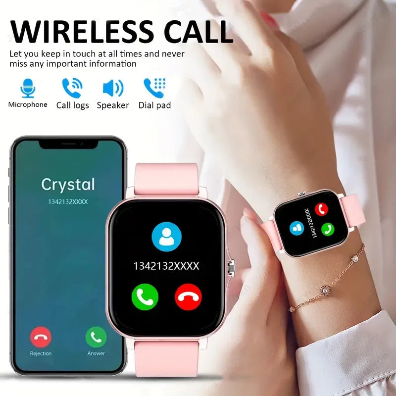 KESHUYOU 2025, neue Smartwatch, Bluetooth, sprechendes Blutsauerstoff-/Blutdruckmessgerät, Smartwatch für Damen und Herren, Weihnachtsgeschenk