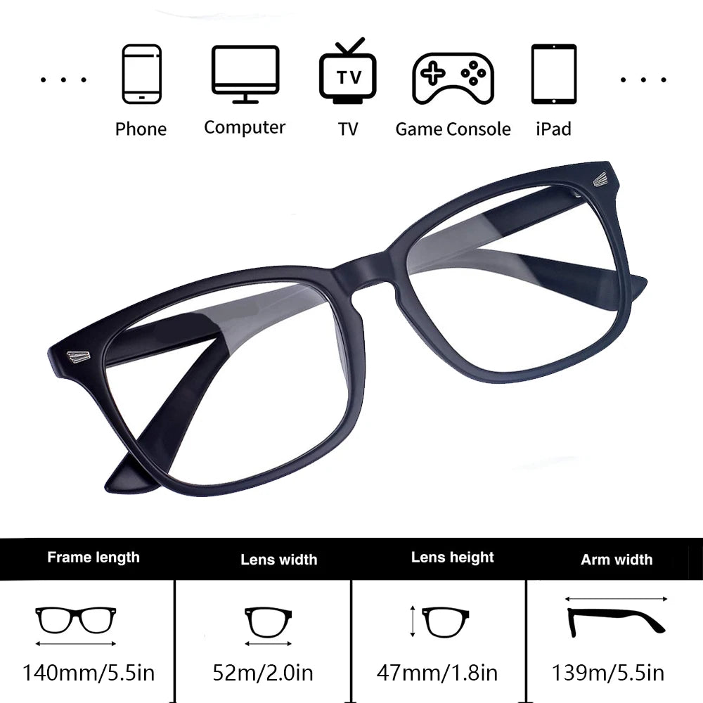 3-teilige Blaulicht-blockierende Brille, Computer-Lese-/Gaming-/TV-/Telefonbrille für formelle Business-Frauen und Männer, Anti-Augen-Schutz und U