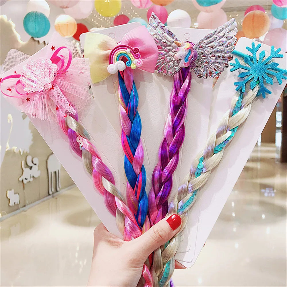 Rainbow Hair Bow Ties